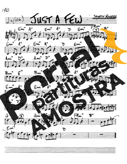 The Real Book of Jazz Just a Few partitura para Saxofone Alto (Eb)