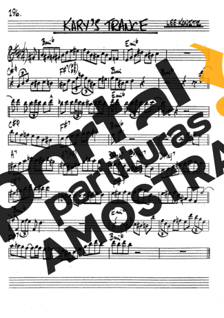 The Real Book of Jazz Karys Trance partitura para Clarinete (Bb)