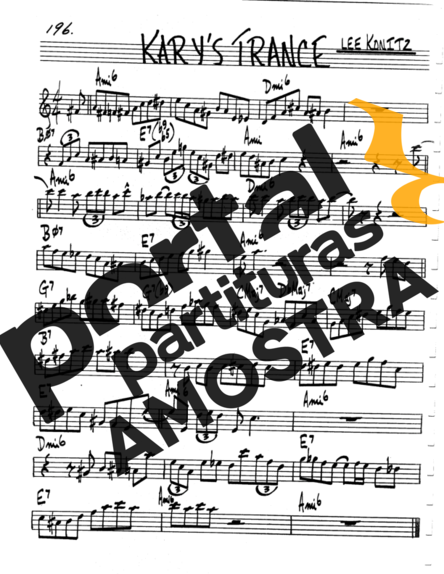 The Real Book of Jazz Karys Trance partitura para Clarinete (C)