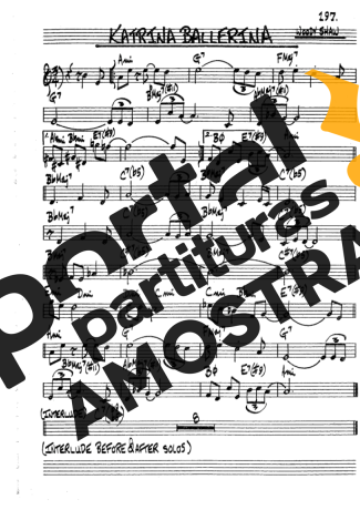 The Real Book of Jazz Katrina Ballerina partitura para Clarinete (Bb)