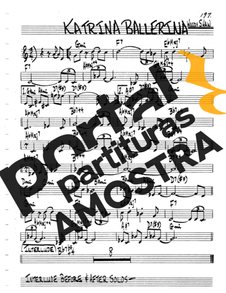 The Real Book of Jazz Katrina Ballerina partitura para Teclado