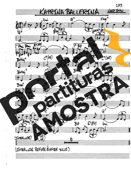 The Real Book of Jazz Katrina Ballerina partitura para Trompete