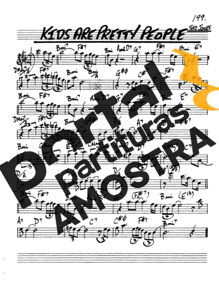 The Real Book of Jazz Kid Are Pretty People partitura para Saxofone Alto (Eb)