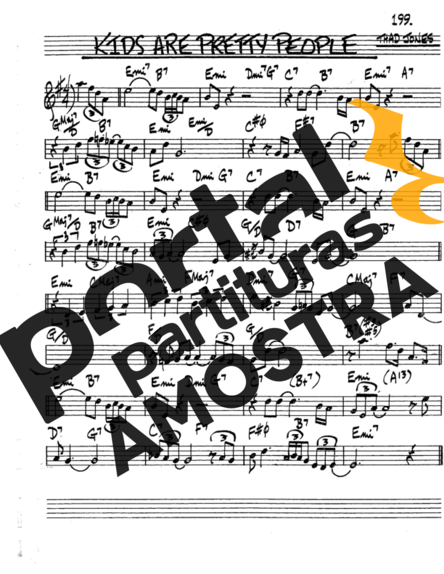 The Real Book of Jazz Kids Are Pretty People partitura para Saxofone Tenor Soprano (Bb)