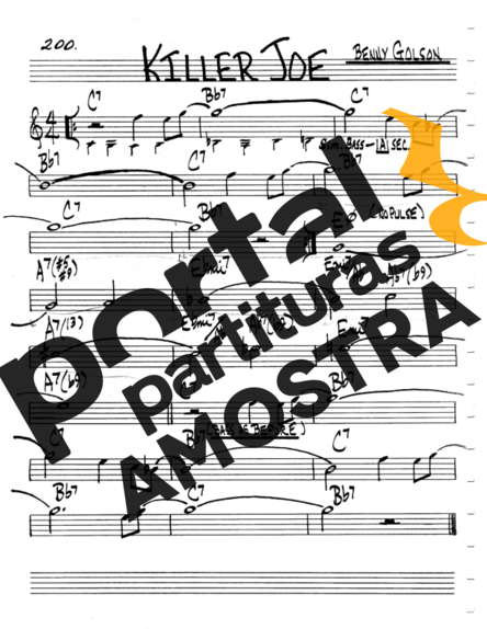 The Real Book of Jazz Killer Joe partitura para Violino