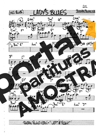 The Real Book of Jazz Ladys Blues partitura para Clarinete (Bb)