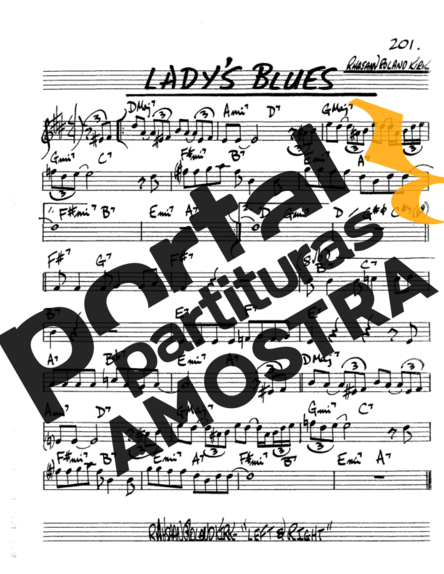 The Real Book of Jazz Ladys Blues partitura para Saxofone Alto (Eb)