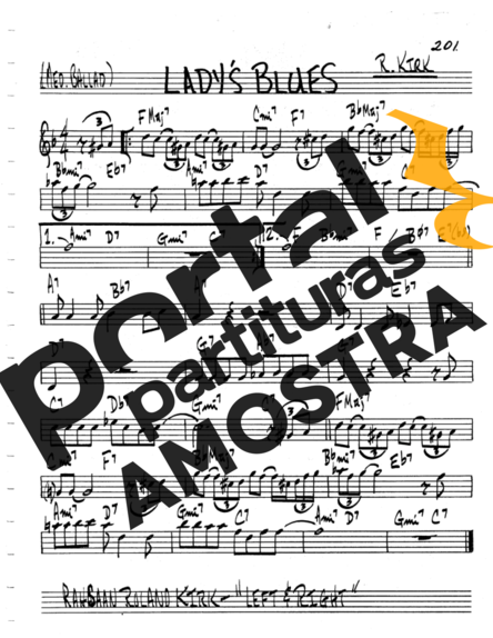 The Real Book of Jazz Ladys Blues partitura para Teclado