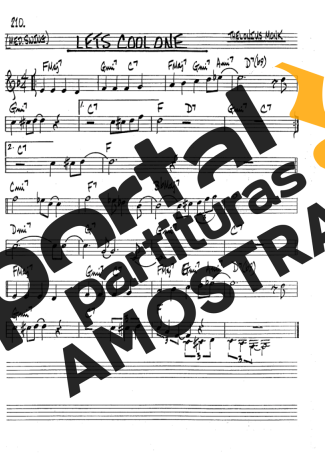 The Real Book of Jazz Lets Cool One partitura para Clarinete (Bb)