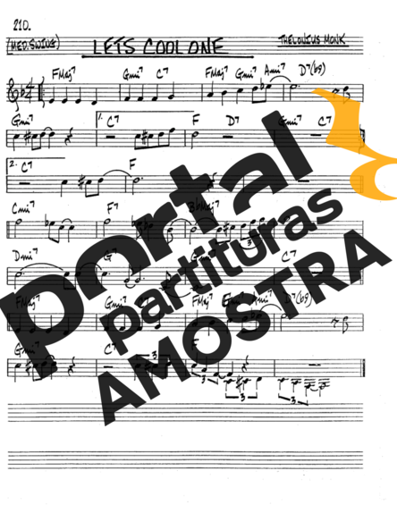The Real Book of Jazz Lets Cool One partitura para Trompete