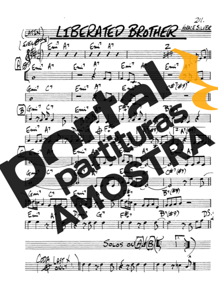 The Real Book of Jazz Liberated Brother partitura para Saxofone Alto (Eb)