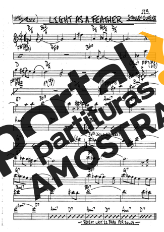 The Real Book of Jazz Light As A Feather partitura para Clarinete (Bb)