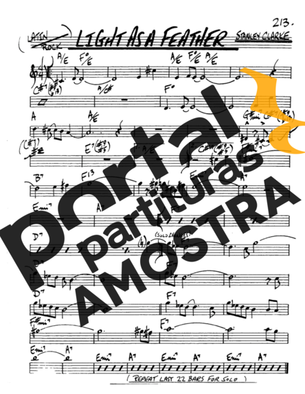 The Real Book of Jazz Light As A Feather partitura para Saxofone Alto (Eb)