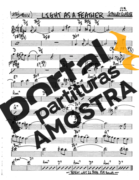 The Real Book of Jazz Light As A Feather partitura para Trompete