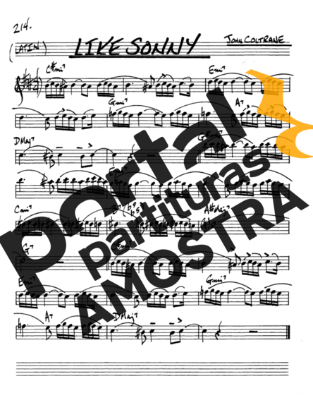 The Real Book of Jazz Like Sonny partitura para Saxofone Alto (Eb)