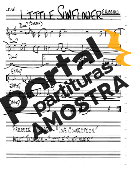 The Real Book of Jazz Little Sunflower partitura para Clarinete (C)