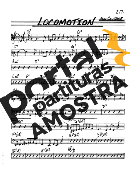 The Real Book of Jazz Locomotion partitura para Saxofone Alto (Eb)
