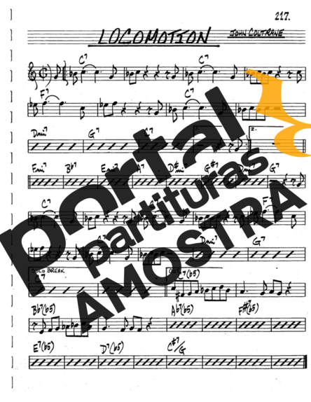 The Real Book of Jazz Locomotion partitura para Saxofone Tenor Soprano (Bb)