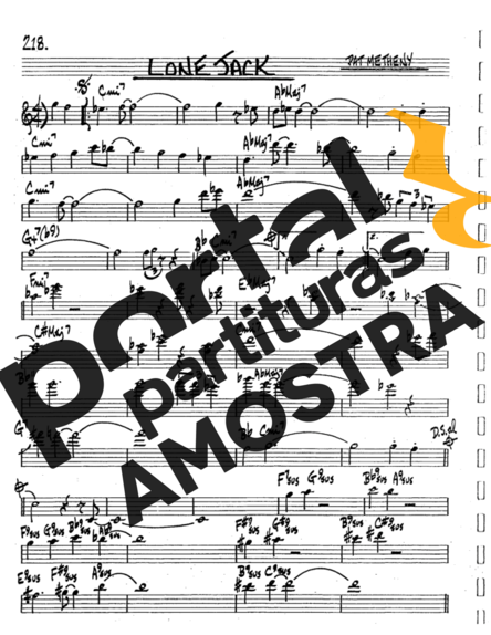 The Real Book of Jazz Lone Jack partitura para Saxofone Tenor Soprano (Bb)