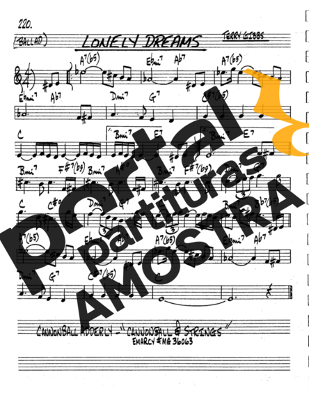 The Real Book of Jazz Lonely Dreams partitura para Trompete