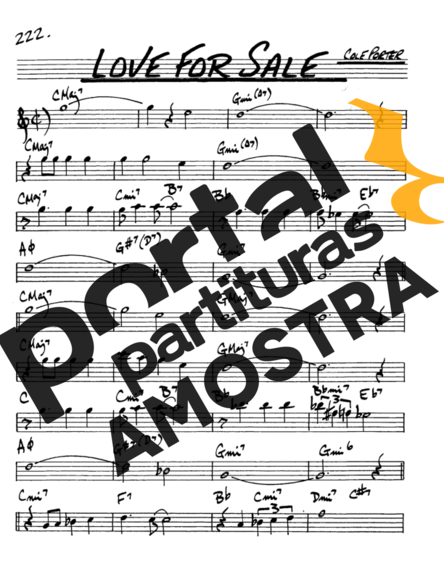 The Real Book of Jazz Love For Sale partitura para Saxofone Alto (Eb)