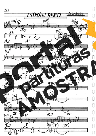 The Real Book of Jazz Lydian April partitura para Clarinete (Bb)