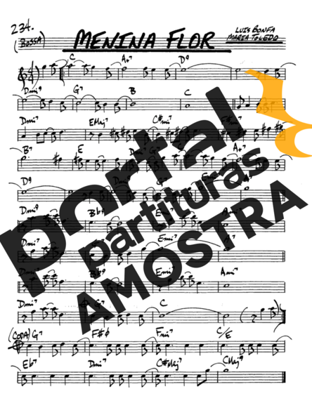 The Real Book of Jazz Menina Flor partitura para Saxofone Alto (Eb)