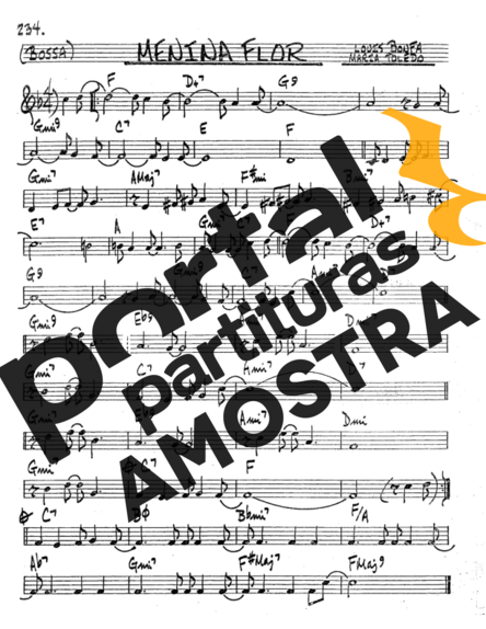 The Real Book of Jazz Menina Flor partitura para Saxofone Tenor Soprano (Bb)