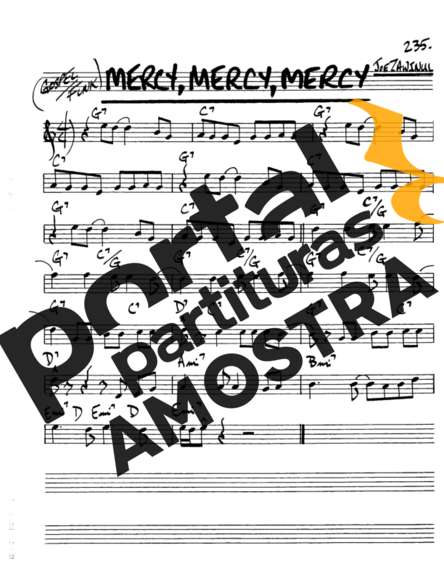 The Real Book of Jazz Mercy Mercy Mercy partitura para Saxofone Alto (Eb)