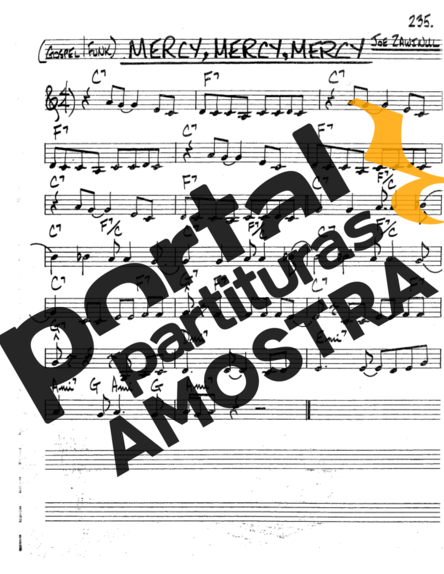 The Real Book of Jazz Mercy Mercy Mercy partitura para Saxofone Tenor Soprano (Bb)