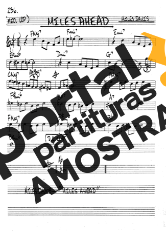The Real Book of Jazz Miles Ahead partitura para Clarinete (Bb)