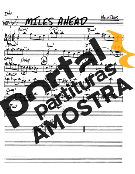 The Real Book of Jazz Miles Ahead partitura para Saxofone Alto (Eb)