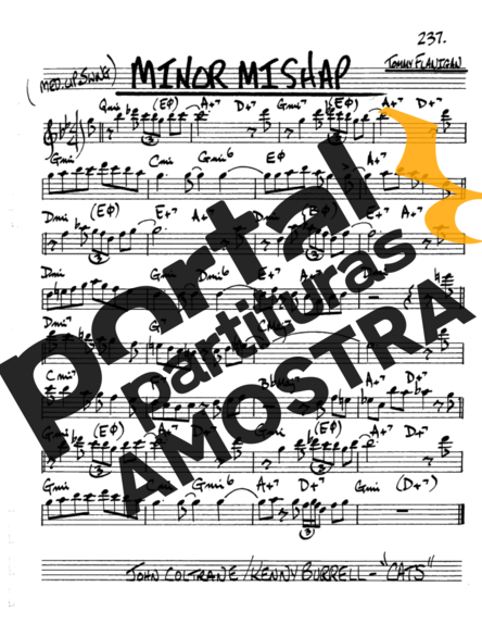 The Real Book of Jazz Minor Mishap partitura para Saxofone Alto (Eb)