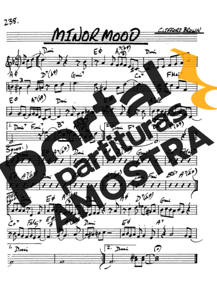 The Real Book of Jazz Minor Mood partitura para Saxofone Alto (Eb)