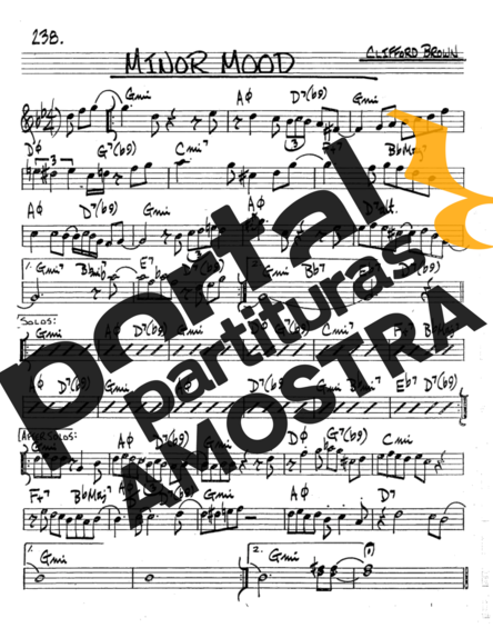 The Real Book of Jazz Minor Mood partitura para Saxofone Tenor Soprano (Bb)
