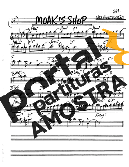 The Real Book of Jazz Moaks Shop partitura para Saxofone Alto (Eb)