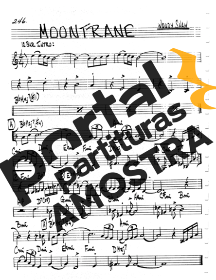 The Real Book of Jazz Moontrane partitura para Gaita