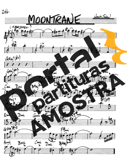 The Real Book of Jazz Moontrane partitura para Saxofone Alto (Eb)