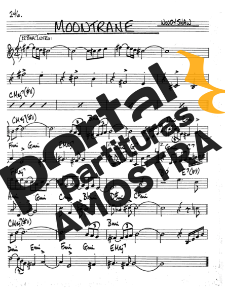 The Real Book of Jazz Moontrane partitura para Saxofone Tenor Soprano (Bb)