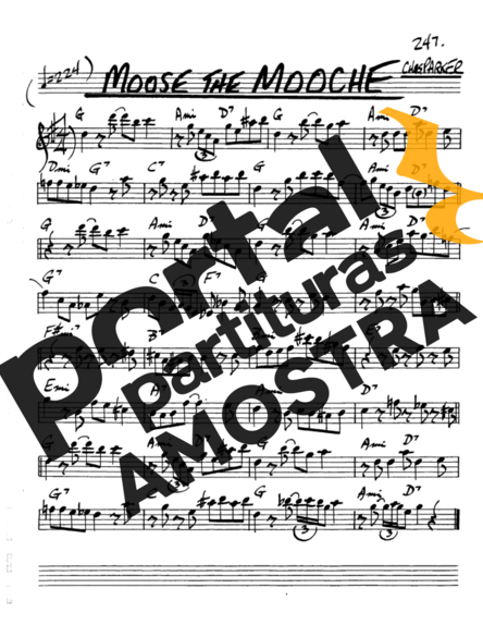 The Real Book of Jazz Moose The Mooche partitura para Saxofone Alto (Eb)