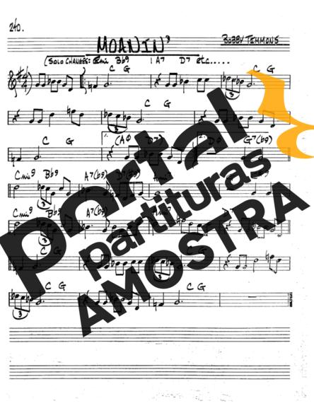The Real Book of Jazz Mornin partitura para Saxofone Tenor Soprano (Bb)