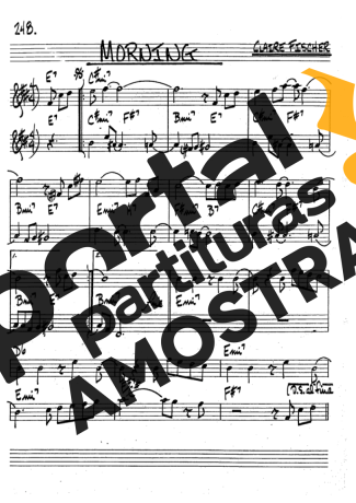 The Real Book of Jazz Morning partitura para Clarinete (Bb)