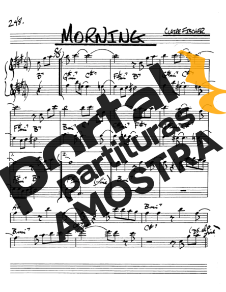 The Real Book of Jazz Morning partitura para Saxofone Alto (Eb)