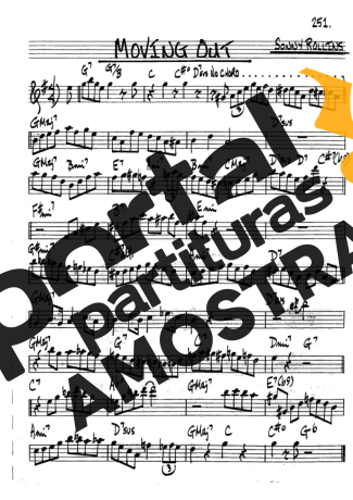 The Real Book of Jazz Moving Out partitura para Clarinete (Bb)