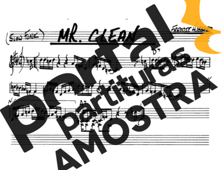 The Real Book of Jazz Mr Clean partitura para Saxofone Alto (Eb)