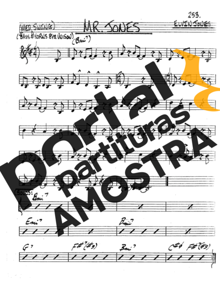 The Real Book of Jazz Mr Jones partitura para Trompete