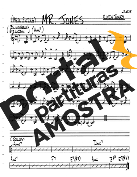 The Real Book of Jazz Mr Jones partitura para Violino