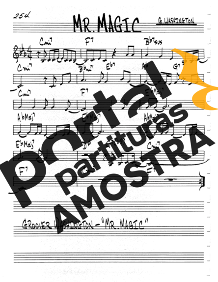 The Real Book of Jazz Mr Magic partitura para Teclado
