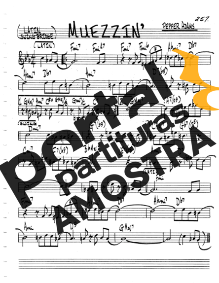 The Real Book of Jazz Muezzin partitura para Clarinete (C)