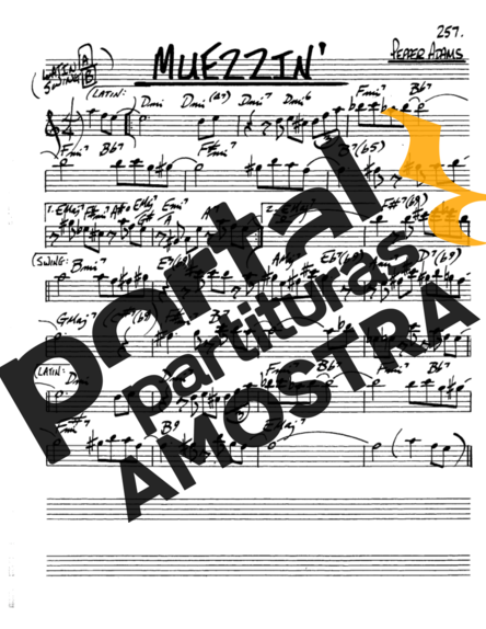 The Real Book of Jazz Muezzin partitura para Saxofone Alto (Eb)